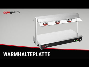 Varmeplade med 3 varmelamper