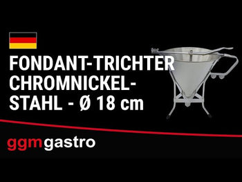 Fondanttragt af krom-nikkel-stål - Ø 18 cm