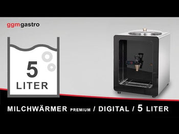 PREMIUM mælkevarmer - Digital - 5 Liter - Hvid