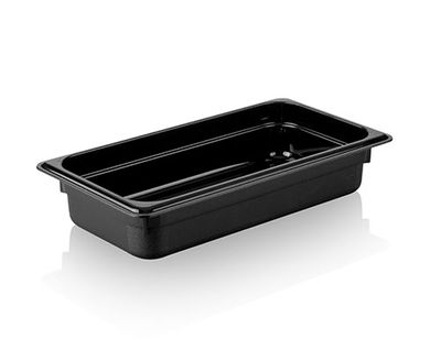 Black Gastro-standard containers - GN 1/3