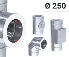 Ø 250 - dobbeltvæg ventilationsrør