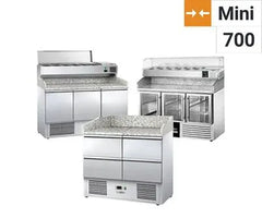 Pizza cooling tables - gray granite - Mini
