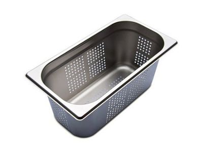 Gastronorm containers stainless steel – perforated - GN 1/3