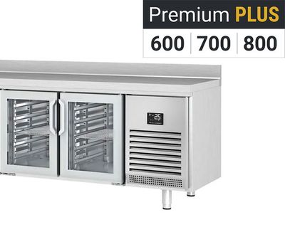 Refrigerated tables - glass doors - Premium PLUS