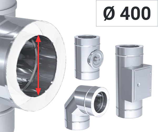 Ø 400 - dobbeltvæg ventilationsrør