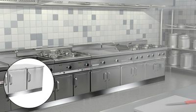 Lavastein-/ Wasser-/ Gas- & Elektrogrills - Stainless steel plinth