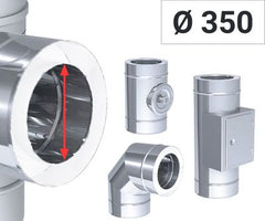 Ø 350 Indvendig diameter - dobbeltvæggede ventilationsrør