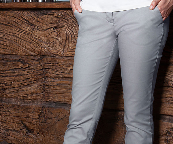 Karlowsky Chino bukser til damer Steel Grey