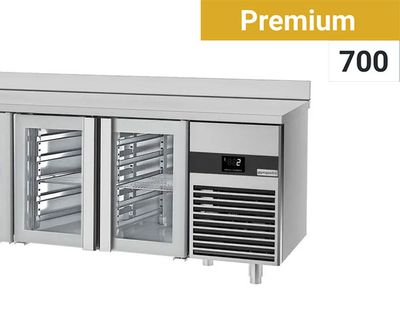 Refrigerated tables - glass doors - Premium