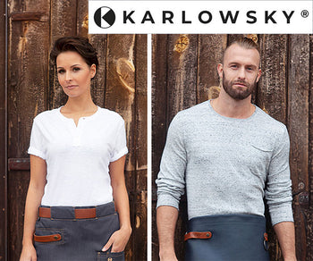 KARLOWSKY | Hagesmækforklæder i læder- og jeansstil