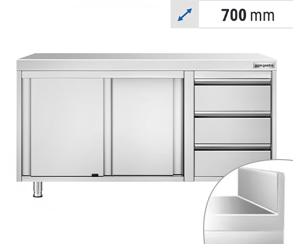Arbejdsskabe - 700 mm dybe