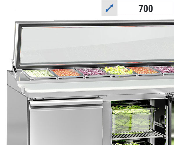 Saladetter med glaslåg