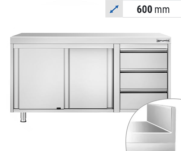 Arbejdsskabe - 600 mm dybe