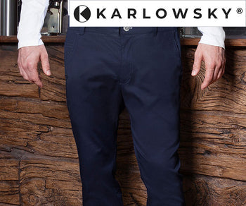 KARLOWSKY | 5-pocket bukser til mænd, midnatsblå