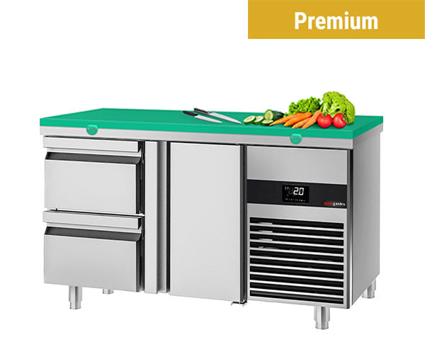 Kølebord med skærebræt Grøn