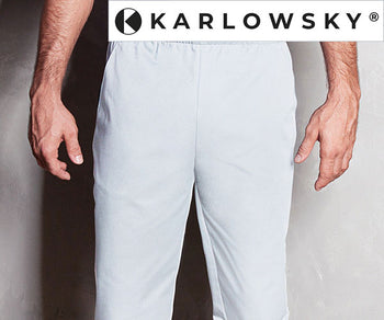 KARLOWSKY | Slip-on bukser Kaspar Hvid