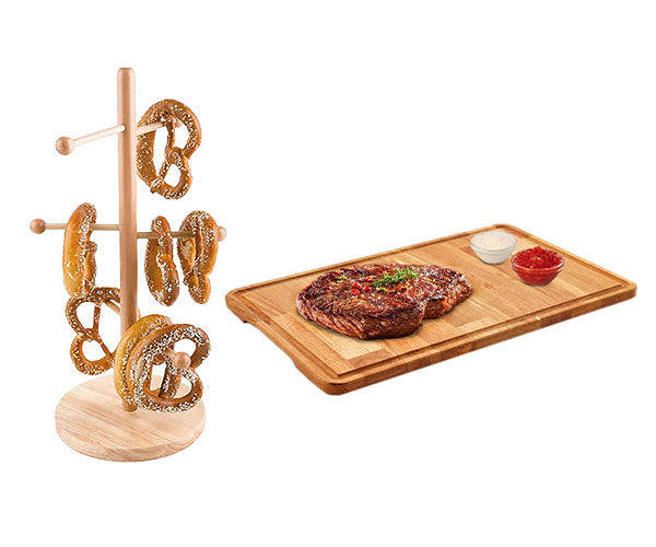 Serveringsbakker, kurve og stativer