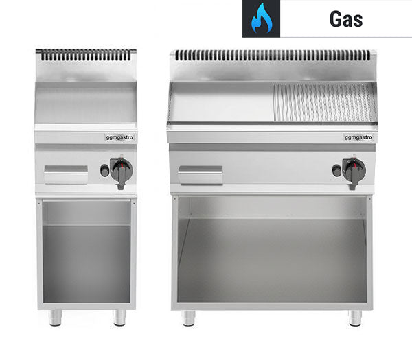 Gasstegeplader - fritstående apparater