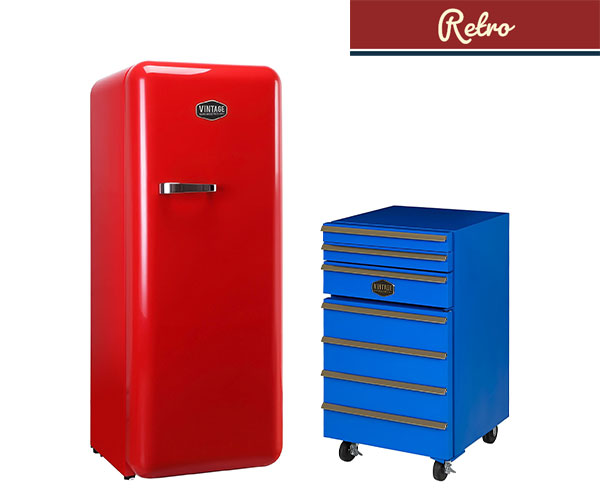 Design- og retro-køleskabe