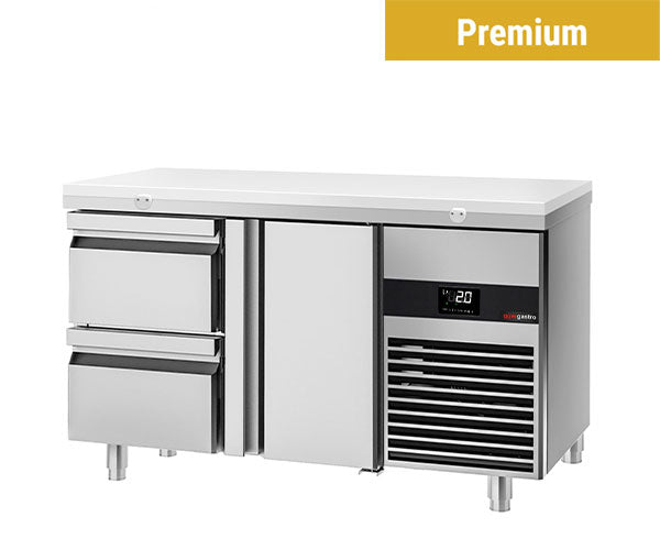 Kølebord med skærebræt hvid