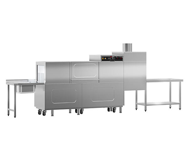 Opvaskemaskiner med transportbånd