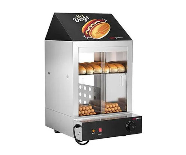 Pølsegrill/rullevarmer og tilberedningsstation