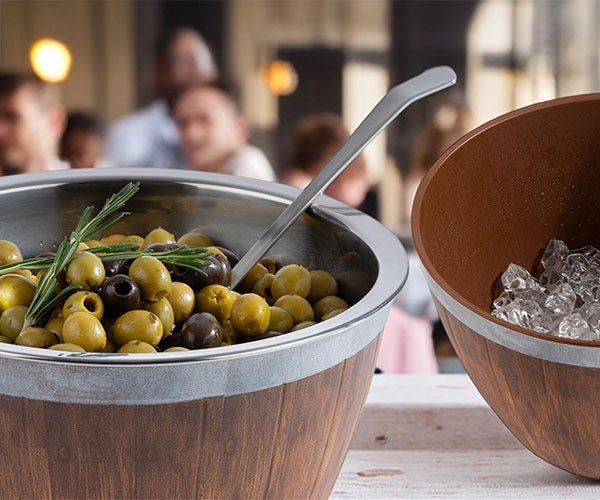 Buffetbakker - melamin og rustfrit stål