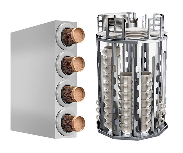 Dispenser til krus og kopper