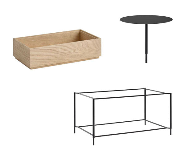 Buffetophæng og trækasser