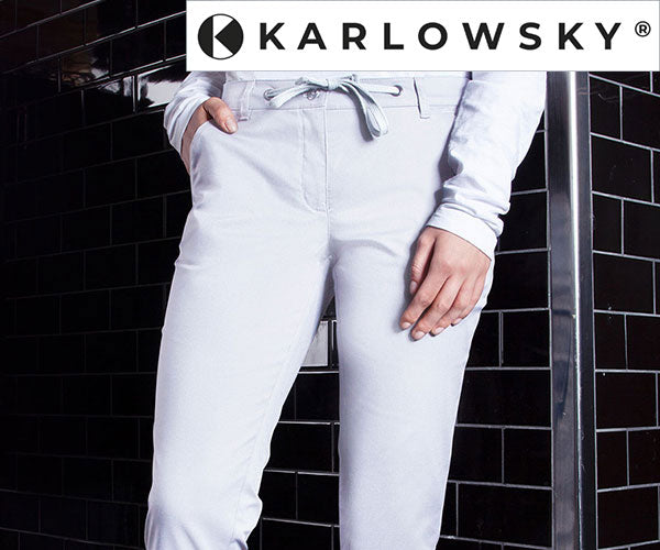 KARLOWSKY | Dame-chinos hvid