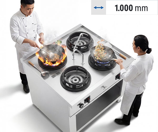 Gas wok-komfur-øer - GIUSEPPE 1000