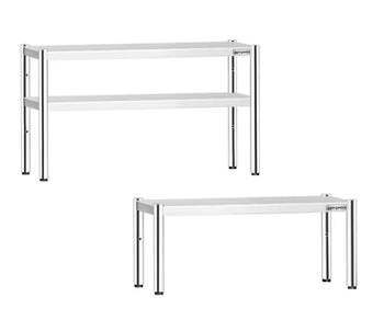 Øverste hylder - rustfrit stål