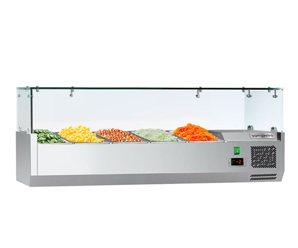 Topmonterede vitrineskabe og sushivitriner