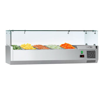 Topmonterede vitrineskabe og sushivitriner