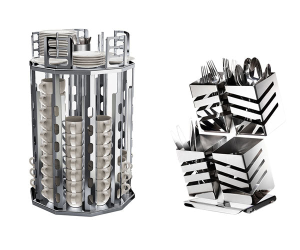 Bestik- og porcelænsstativ