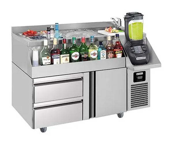 Mobile bar- og drikkevarekøleborde
