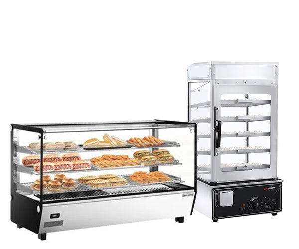 Varmevitriner og dumpling-dampere