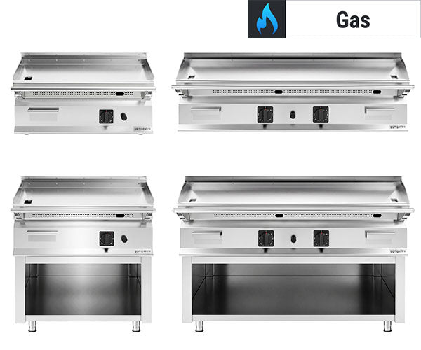 Gas teppanyaki-stegeplader