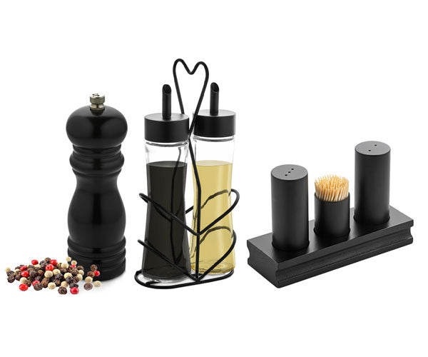 Krydderibøsser og bordmenuer