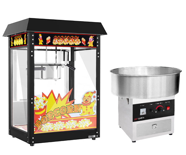 Popcorn og candyfloss