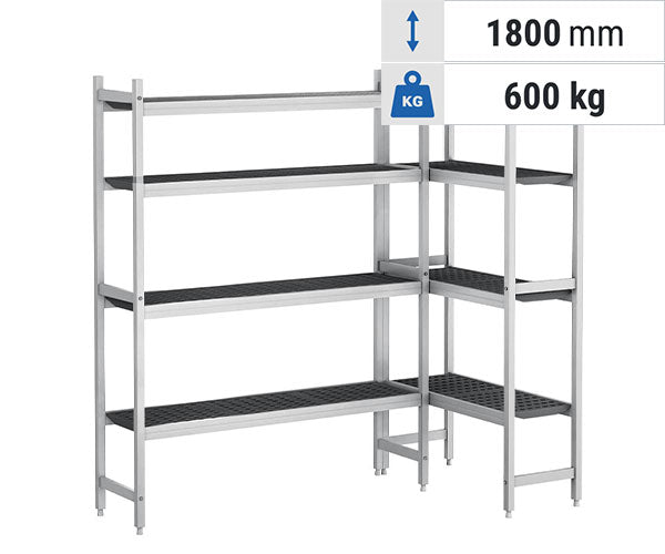 Hylder i bunden - dybde: 360 mm