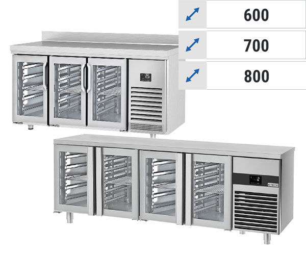 Kølediske - Glasdøre