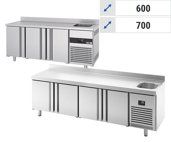 Køleborde med håndvask