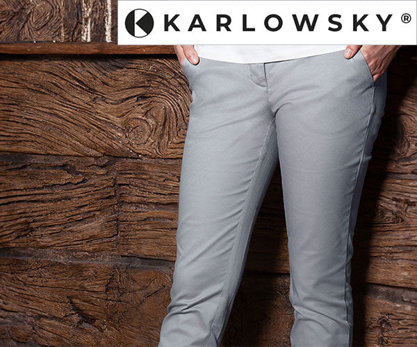 Karlowsky Chino bukser til damer Steel Grey