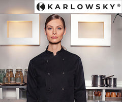 Karlowsky Chef's Jakker Basic med trykknapper
