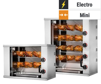 Mini kyllingegrill elektrisk
