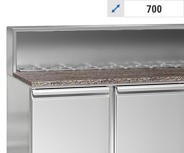 Saladetter med top i rustfrit stål