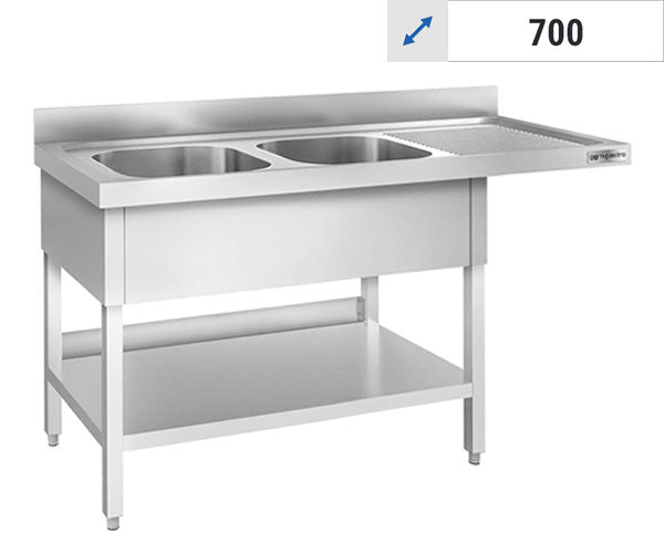 Opvaskemaskine borde 2 Vaske - 700 Dybde