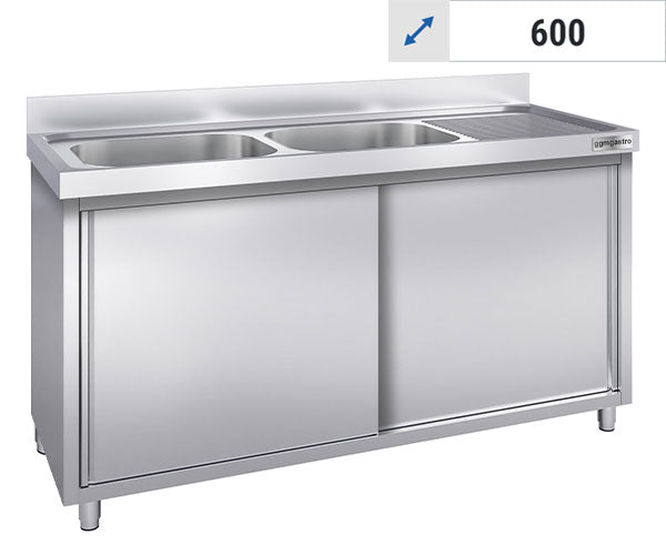 Vaskeskab  - 2 Vaske 600 Dybde