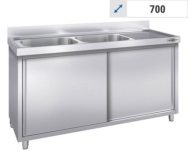 Vaskeskab - 2 Vaske 700 Dybde